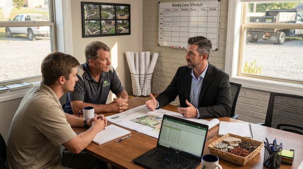 jt consulting at a landscaping company